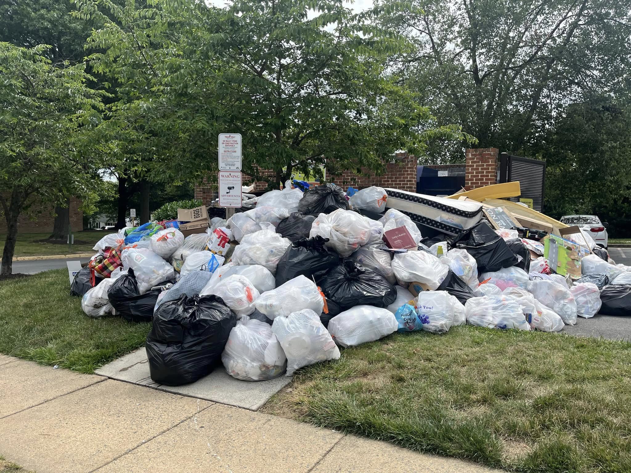 Large junk pile ready for removal in Harrisonburg VA