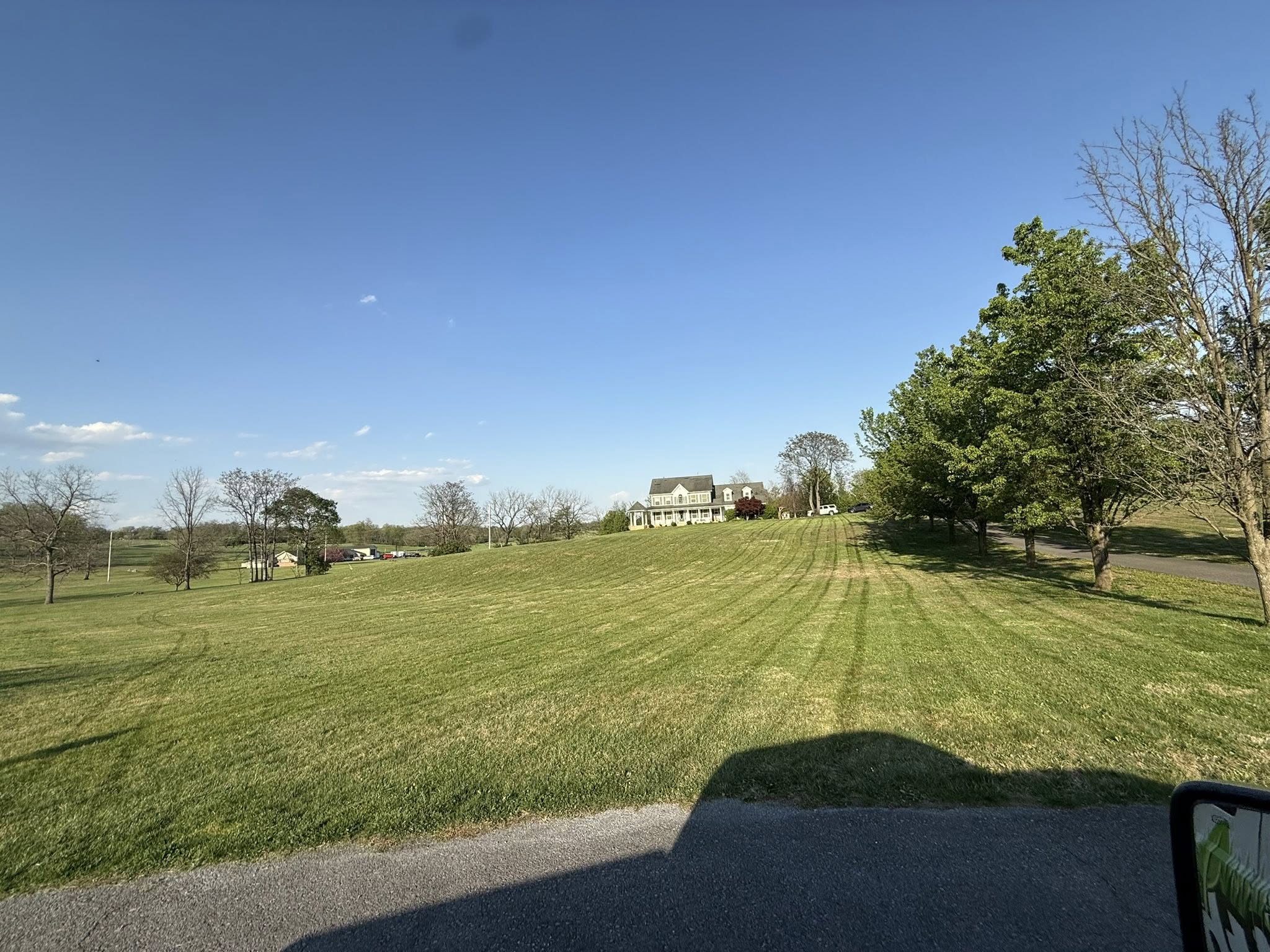 Freshly mowed estate property in Harrisonburg VA