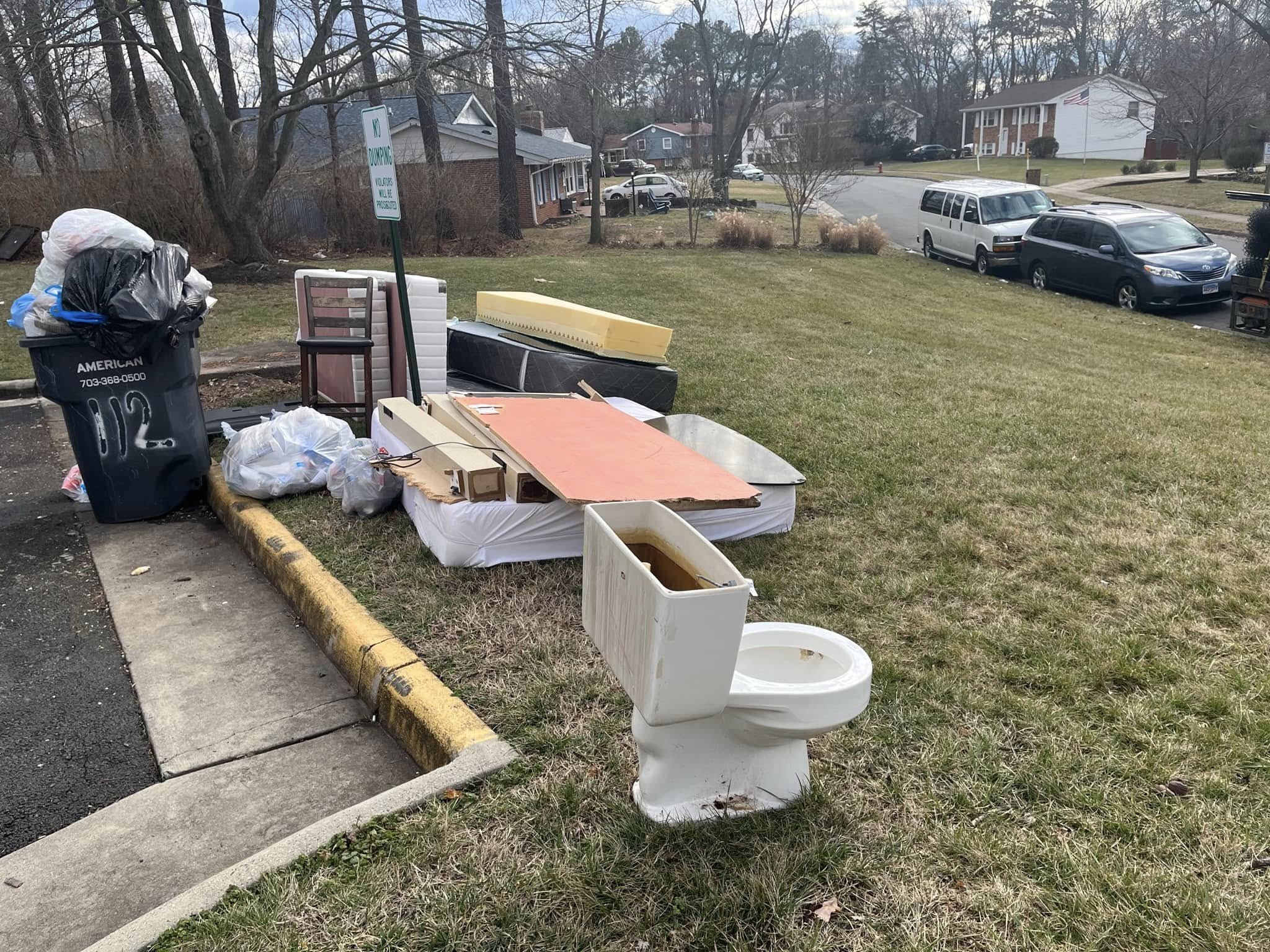 Curbside junk and debris pickup in Harrisonburg VA